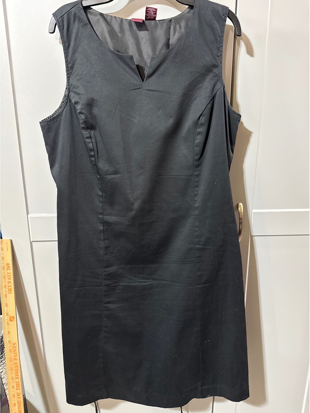 Merona Classic Black Cotton Stretch Sheath Dress Size 16 - Business Chic with a